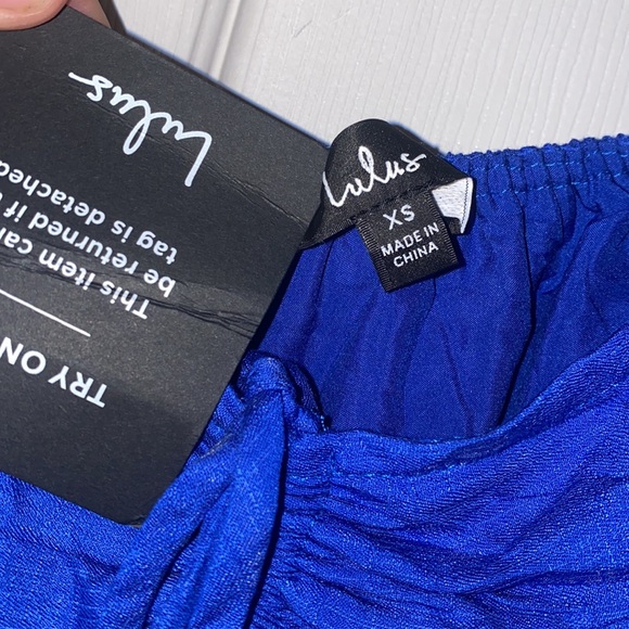 🆕(NWT) LULUs Excuse to Flirt Floral Embroidered Puff Sleeve Mini Sundress. XS - Picture 5 of 5